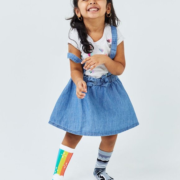 Brand new Hooray Hoopla Pals Mismatched Grip Socks Rainbow and Mr Gray - Picture 3 of 3